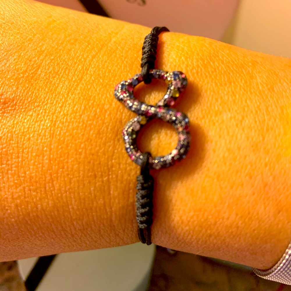 Tous Infinity Multi Sapphire in oxidized silver B.